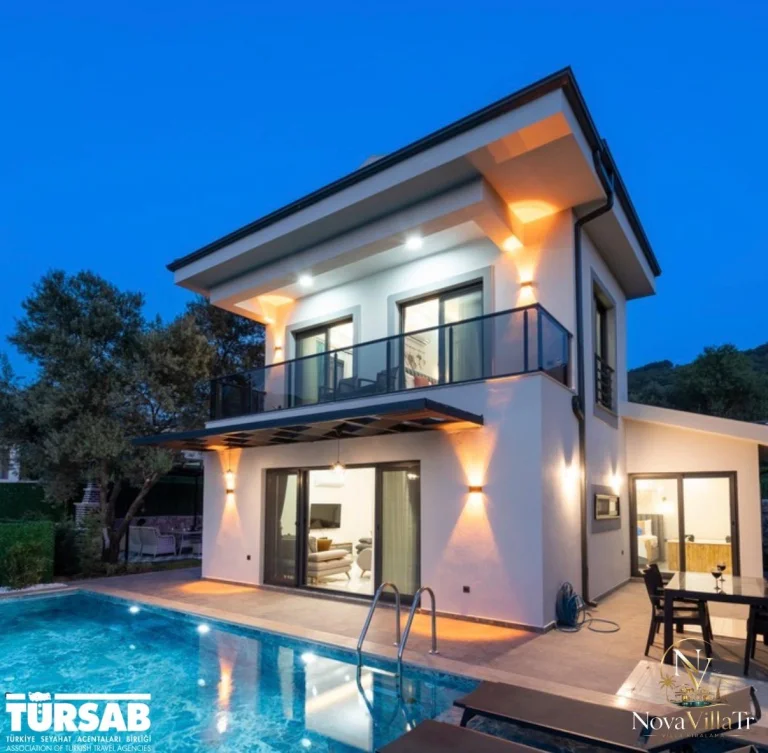 Villa Emerald Haven – Fethiye Yeşilüzümlü’de 3+1, Korunaklı Havuzlu Günlük Kiralık Villa