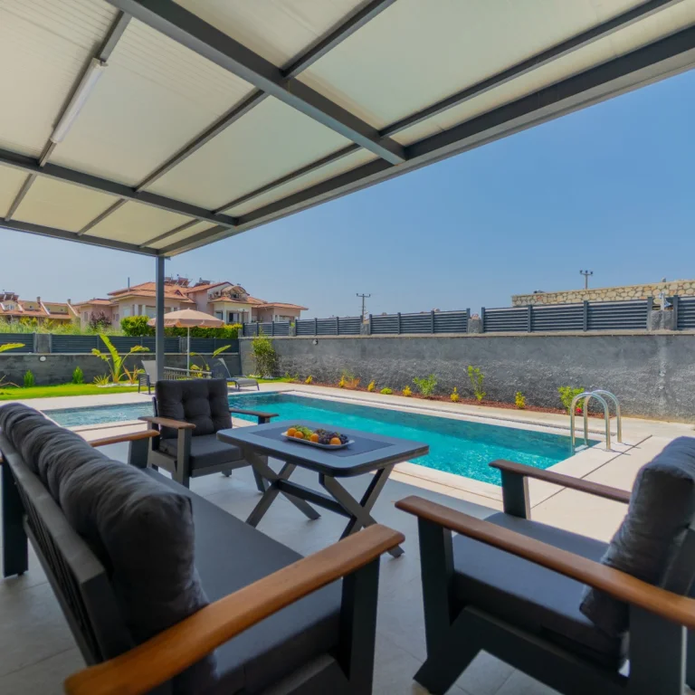 Villa Zümra Taş – Çalış Fethiye’de 2+1 Taş Villa, Açık Havuzlu Günlük Kiralık