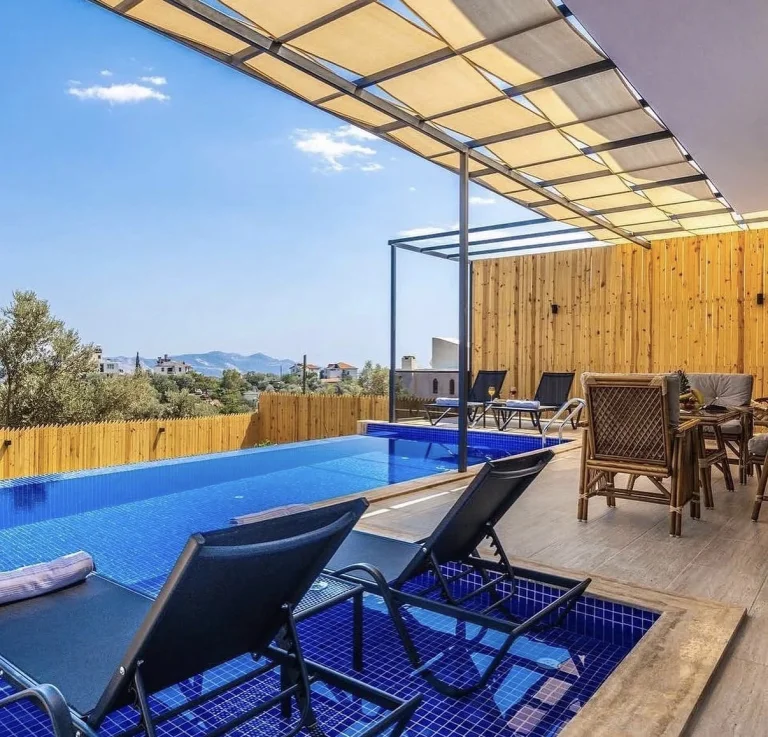 Villa Albedo | Kaş Gökseki’de Jakuzili Deniz Manzaralı Balayı Villası — Kaş, Antalya