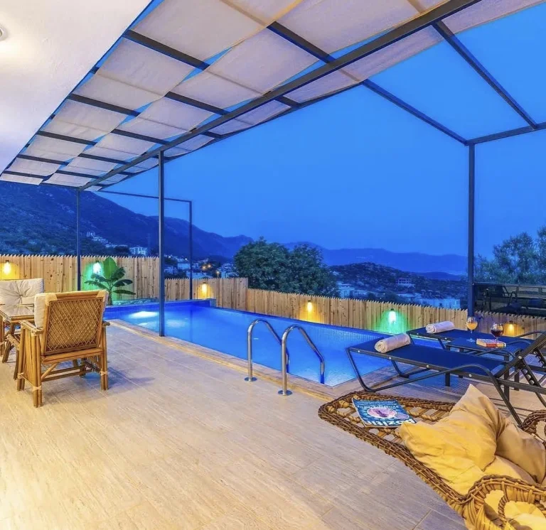 Villa Albedo | Kaş Gökseki’de Jakuzili Deniz Manzaralı Balayı Villası — Kaş, Antalya